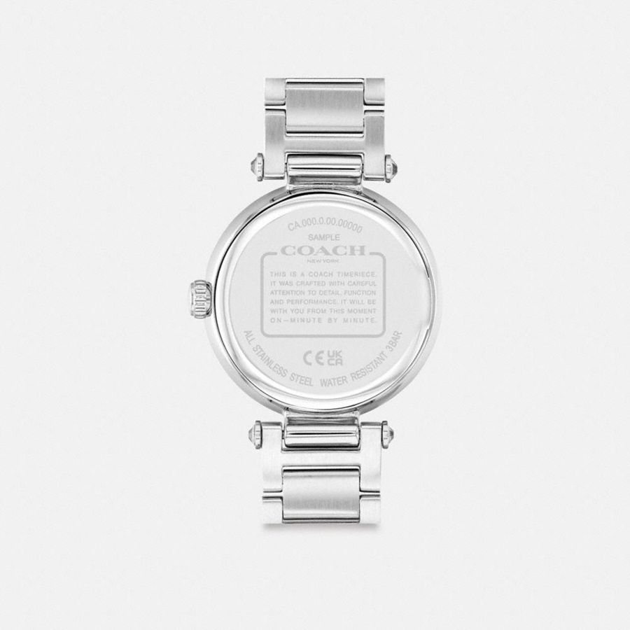 Silver Women COACH® Cary, 34 Mm Watches | 84903RGZS