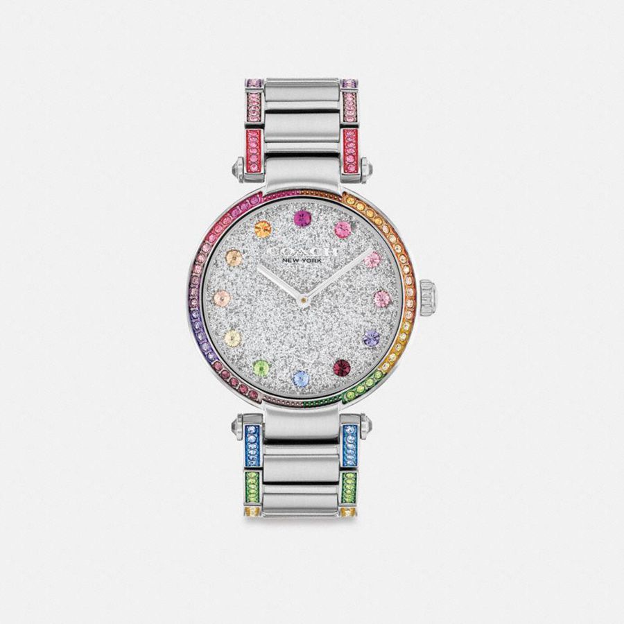 Silver Women COACH® Cary, 34 Mm Watches | 84903RGZS
