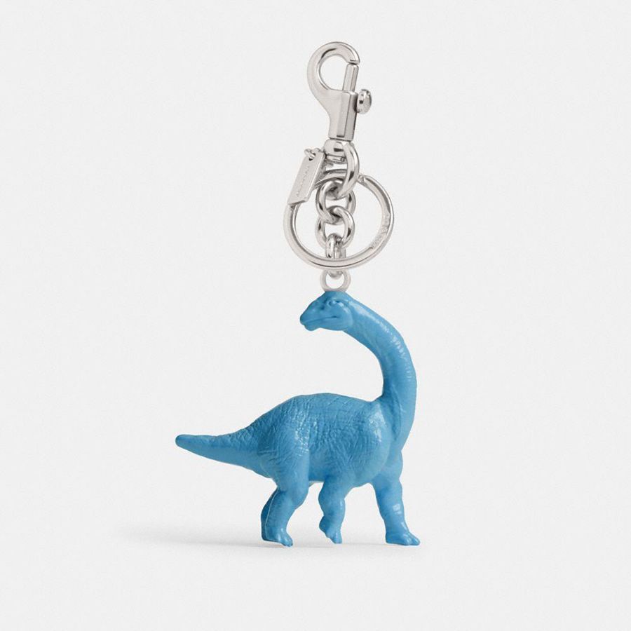 Silver Women COACH® Dinosaur Bag Charms | 24837APRW
