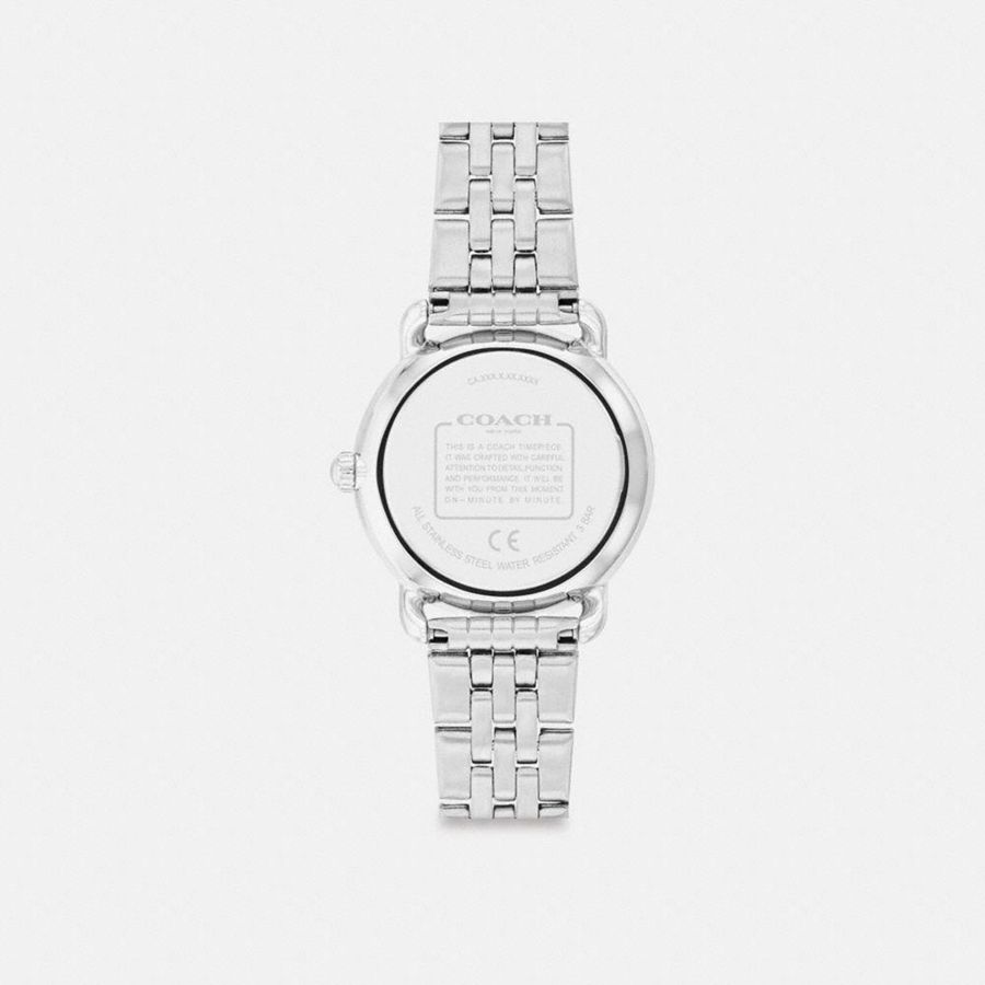 Silver Women COACH® Elliot, 28 Mm Watches | 71689WMSK