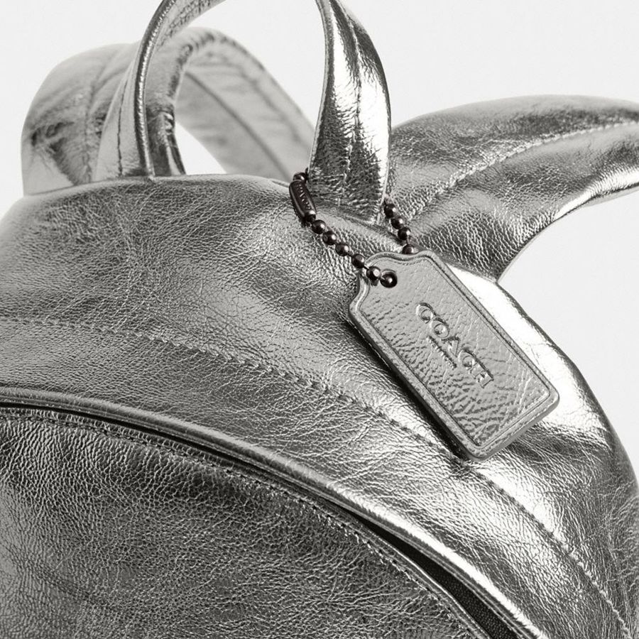 Silver Women COACH® Hall 22 Backpack | 42683GZUK