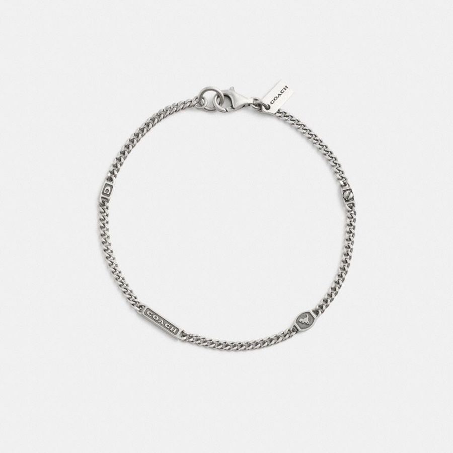 Silver Women COACH® Hallmark Bracelet Jewelry | 78912ACPL