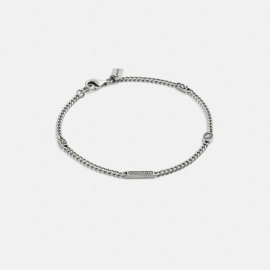 Silver Women COACH® Hallmark Bracelet Jewelry | 78912ACPL
