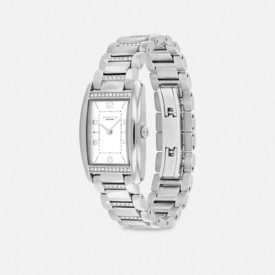 Silver Women COACH® Reese, 24 Mm X 35 Mm Watches | 75463JANI