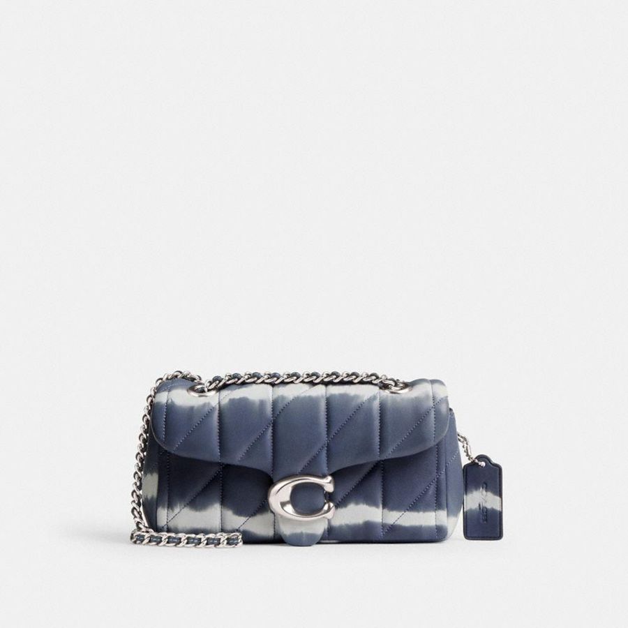 Silver Women COACH® Tabby 20 With Quilting And Tie Dye Shoulder Bag | 56281HGDU