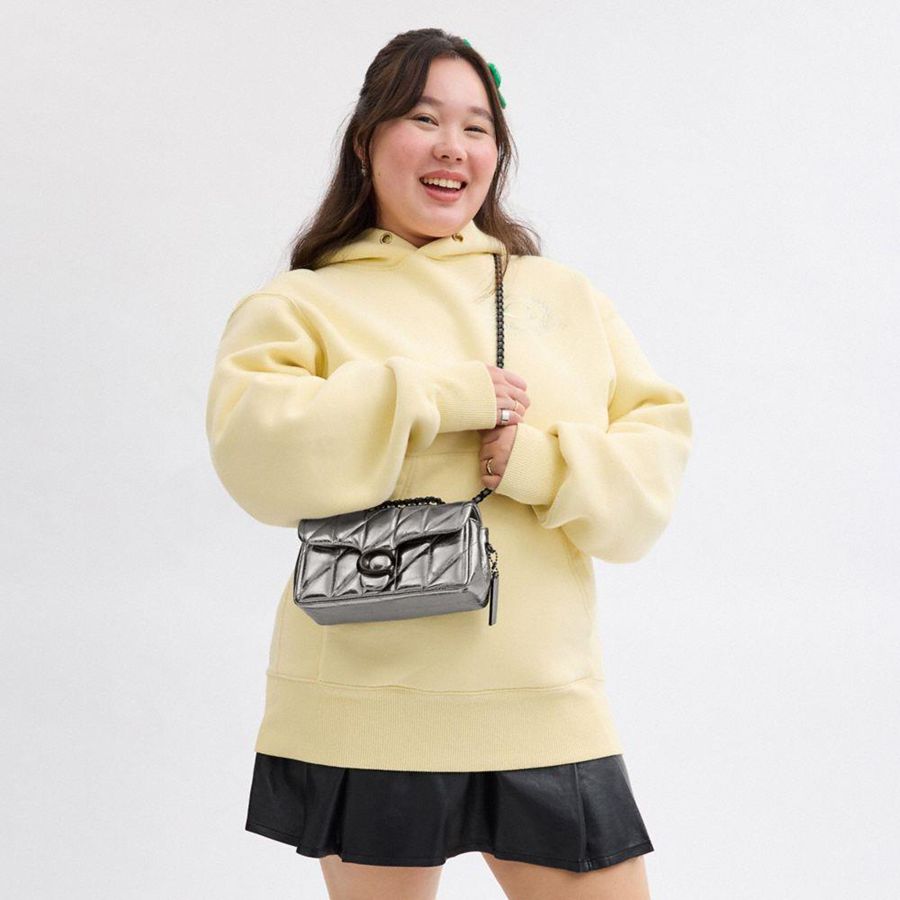 Silver Women COACH® Tabby 20 With Quilting Shoulder Bag | 15487UNJD