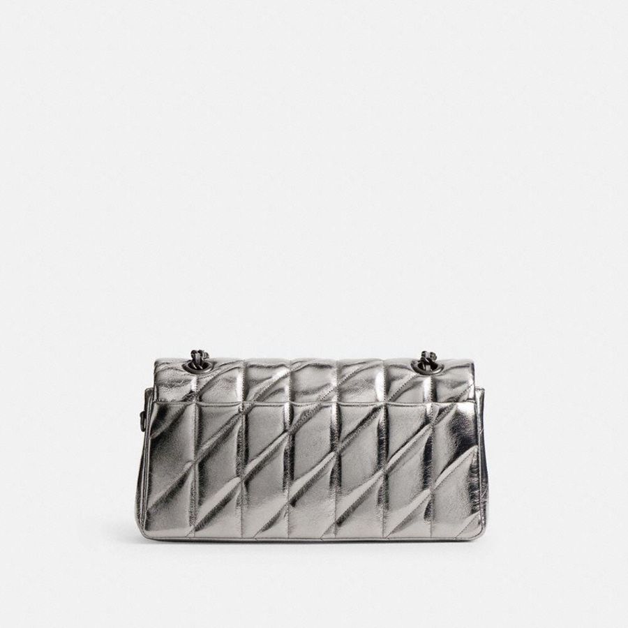 Silver Women COACH® Tabby 26 With Quilting Shoulder Bag | 37608WCBL
