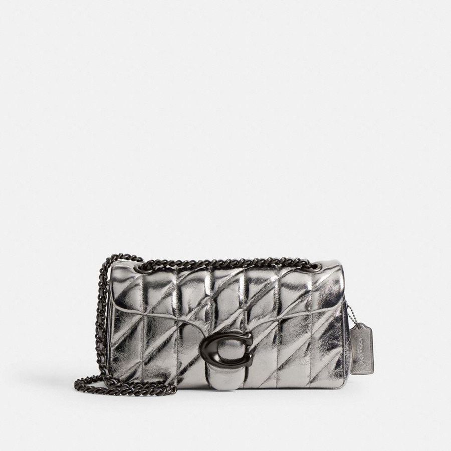 Silver Women COACH® Tabby 26 With Quilting Shoulder Bag | 37608WCBL
