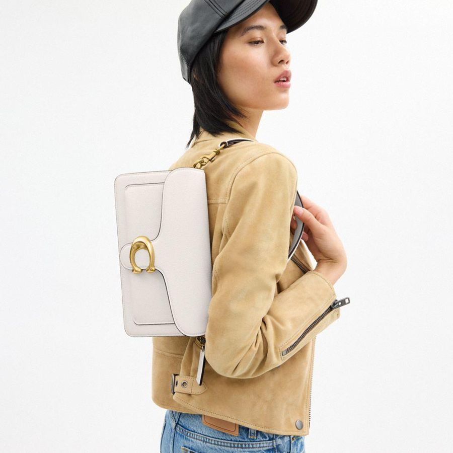 Silver Women COACH® Tabby Shoulder Bag 26 With And Strap Charms | 40976DKLO