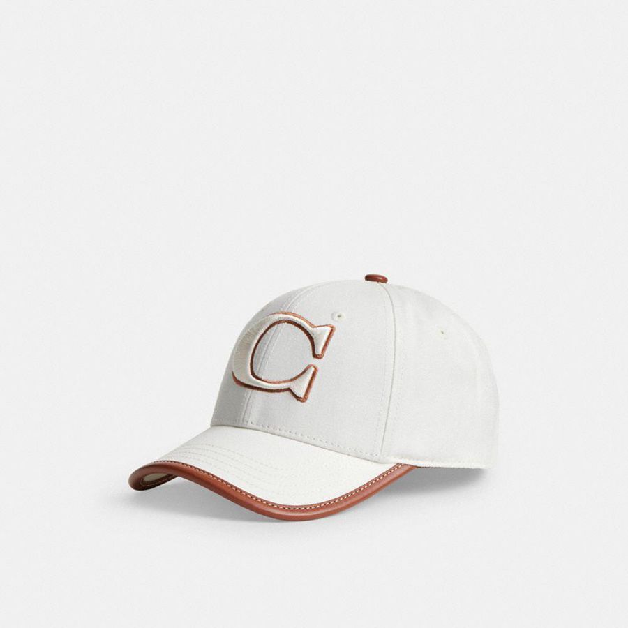 White Men COACH® Baseball Hat | 78245FATN