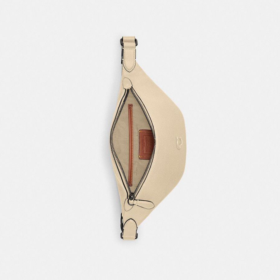 White Men COACH® Charter 7 Belt Bags | 64853XHBF