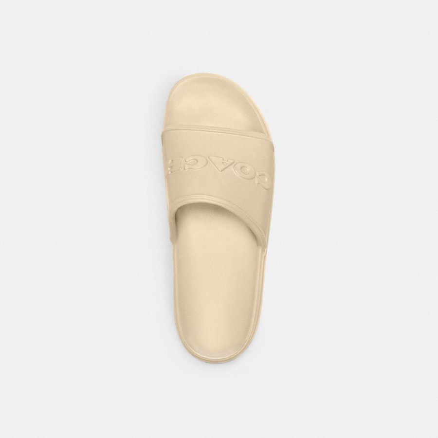 White Men COACH® Jesse Slide Sandals | 86947NIDL