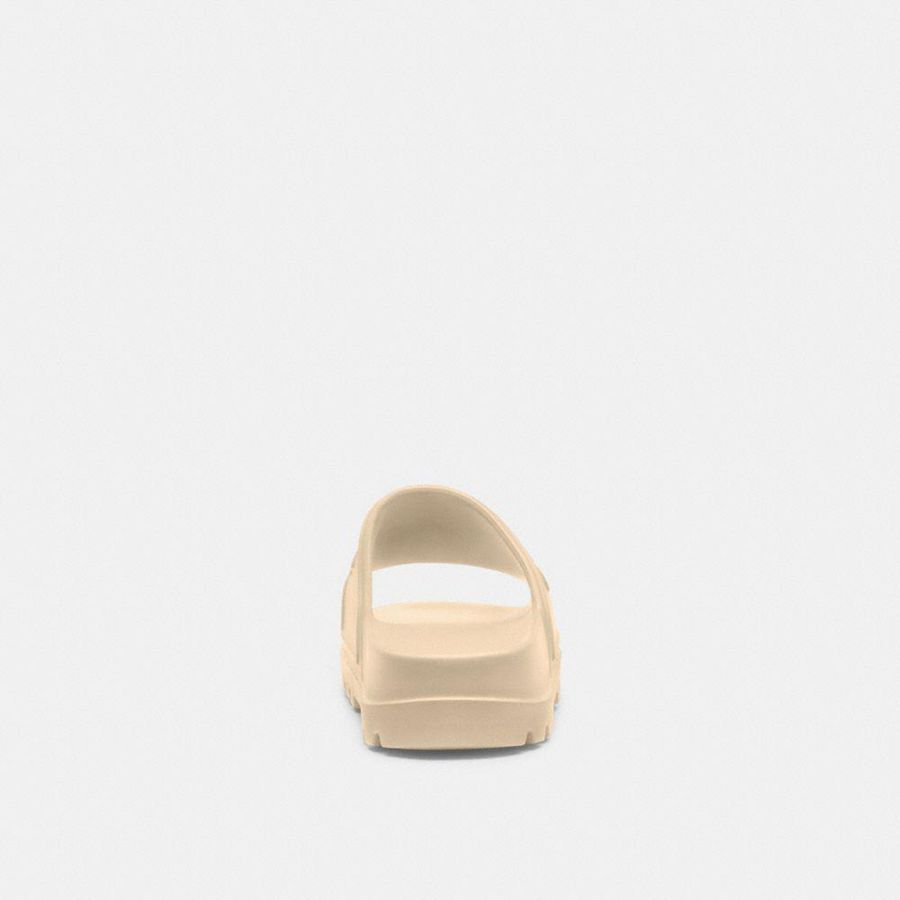 White Men COACH® Jesse Slide Sandals | 86947NIDL