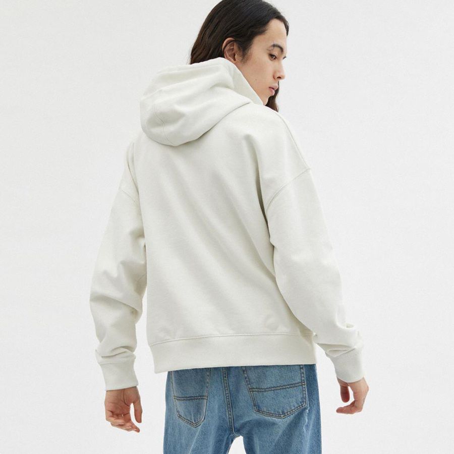 White Men COACH® Sweatshirt Hoodie | 91526GTEM