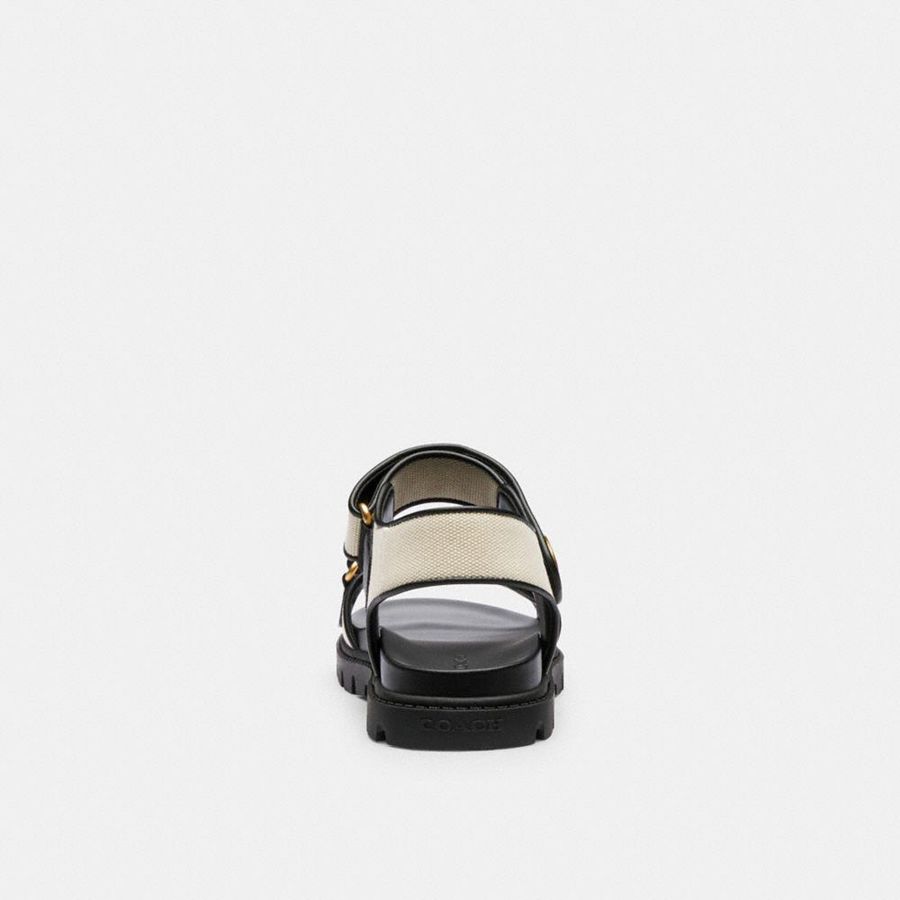 White Women COACH® Brynn Sandals | 56219ORJM