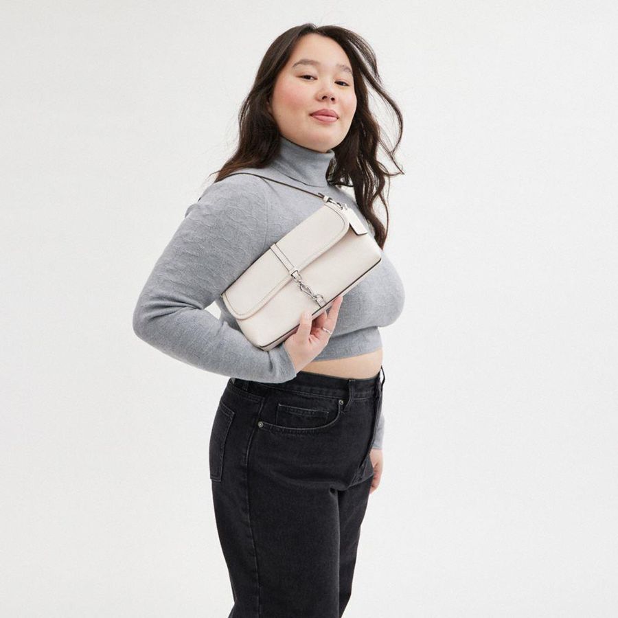 White Women COACH® Hamptons Hobo Bag | 65840OTVH