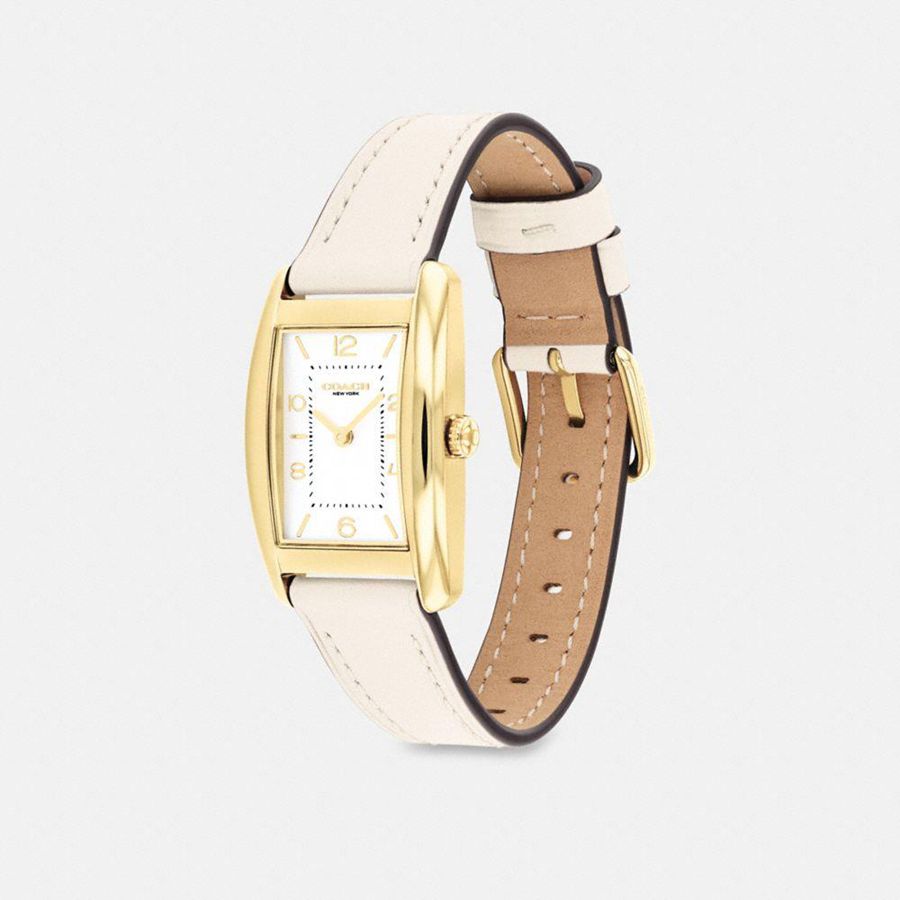 White Women COACH® Reese, 24 Mm X 35 Mm Watches | 98532VHWI