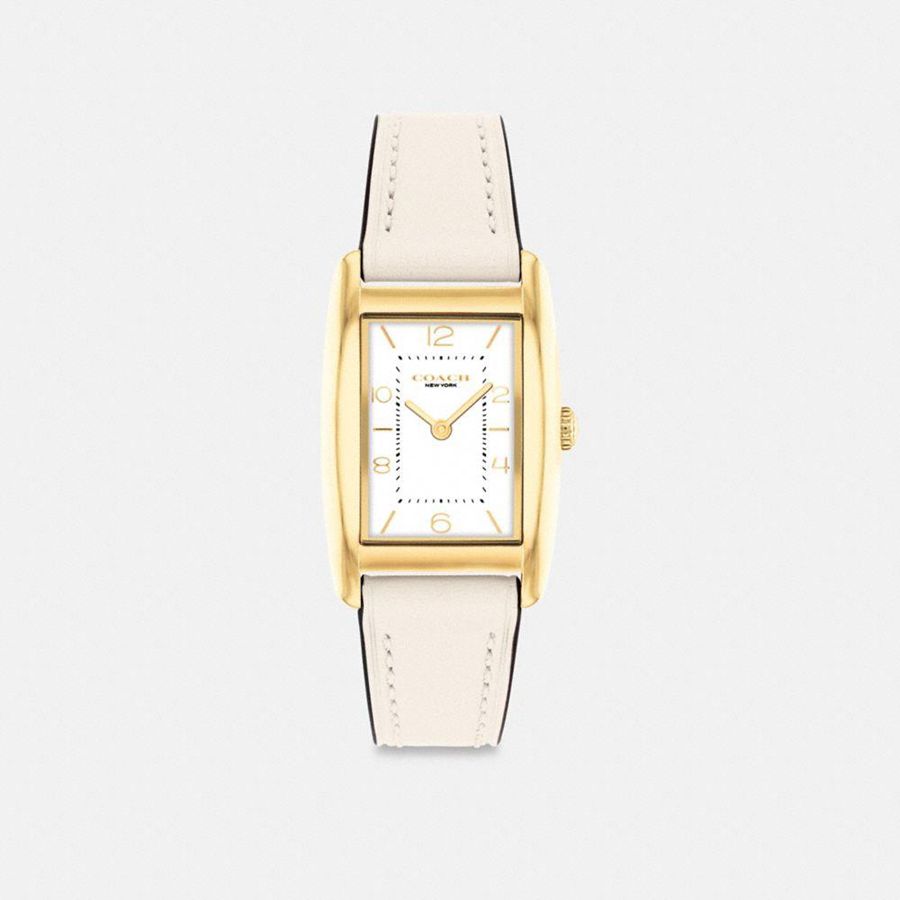 White Women COACH® Reese, 24 Mm X 35 Mm Watches | 98532VHWI