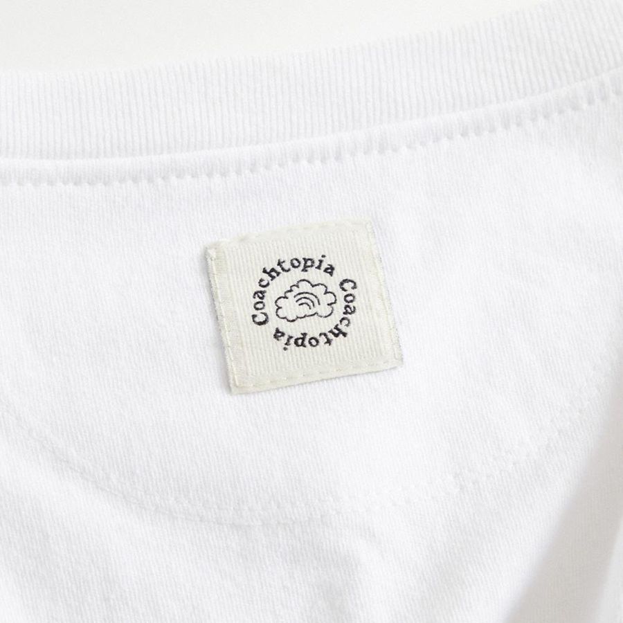 White Women COACH® Relaxed With Flower Print T-Shirt | 23784PTKJ