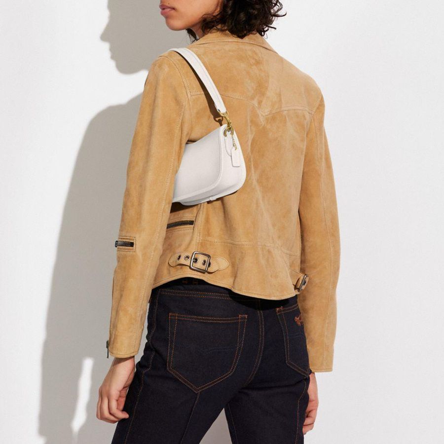 White Women COACH® Swinger 20 Shoulder Bag | 72315GFLM