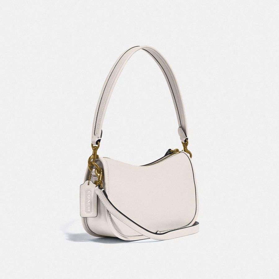 White Women COACH® Swinger Crossbody Bag | 26041XDLI