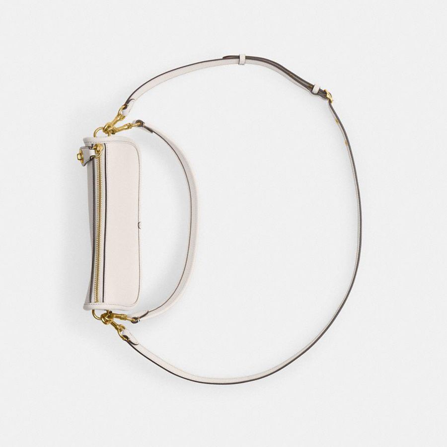 White Women COACH® Swinger Crossbody Bag | 26041XDLI