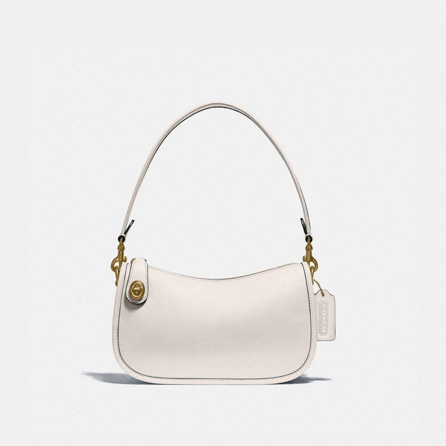 White Women COACH® Swinger Crossbody Bag | 26041XDLI