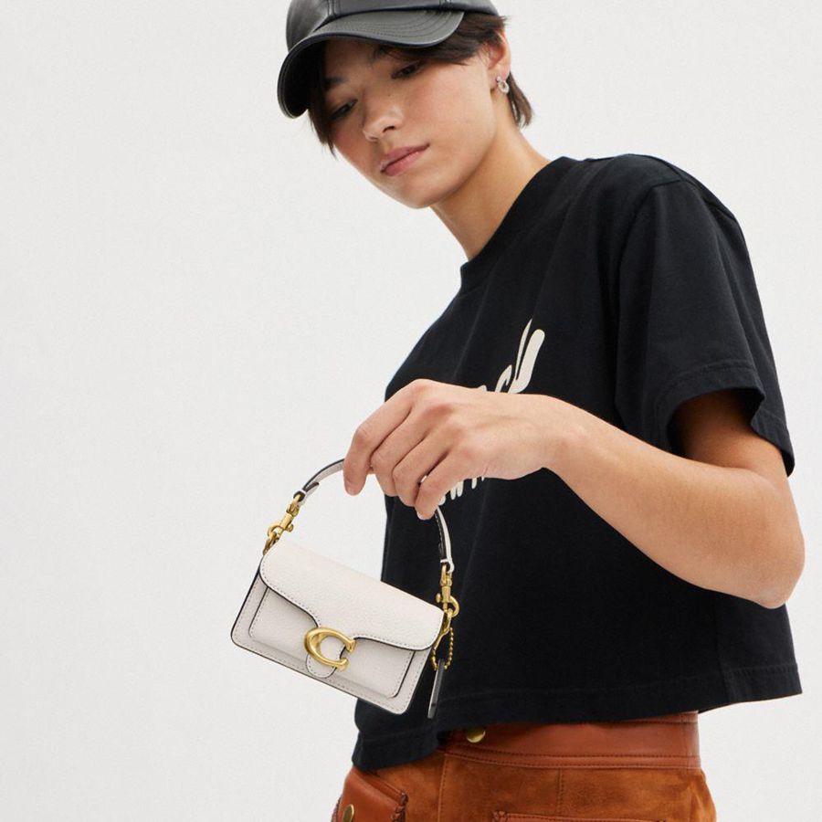 White Women COACH® Tabby 12 Crossbody Bag | 89106HFZM