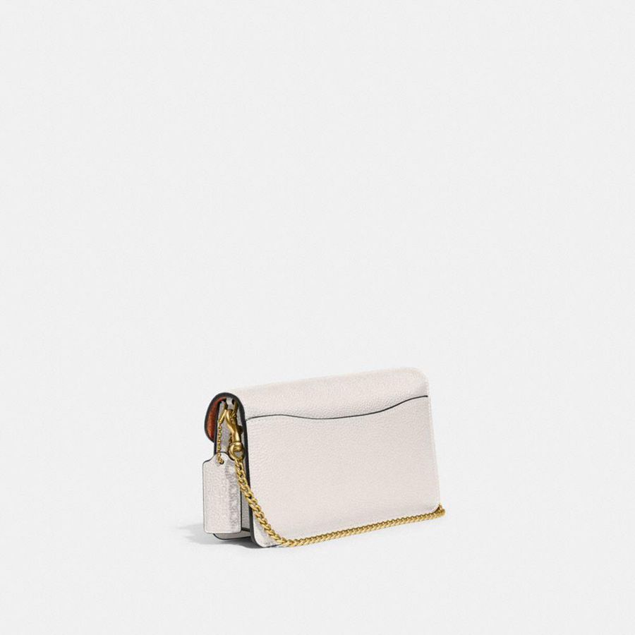 White Women COACH® Tabby Chain Clutch Bags | 89514MZIB