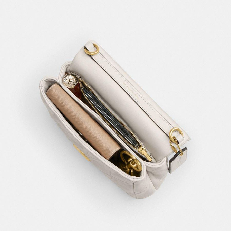 White Women COACH® Times Square Tabby 17 With Quilting Shoulder Bag | 45679AKSN