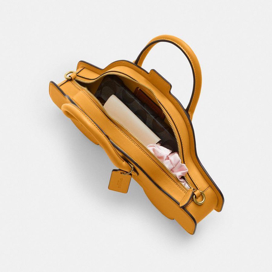 Yellow Women COACH® Taxi Crossbody Bag | 91703SIRP