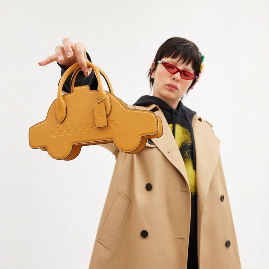 Yellow Women COACH® Taxi Crossbody Bag | 91703SIRP